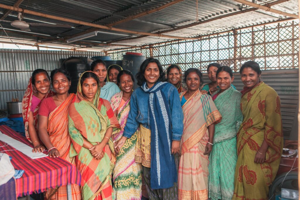 pexels photo 36746074 36746074 Group of women in colorful sarees working in a cooperative, Bangladesh.